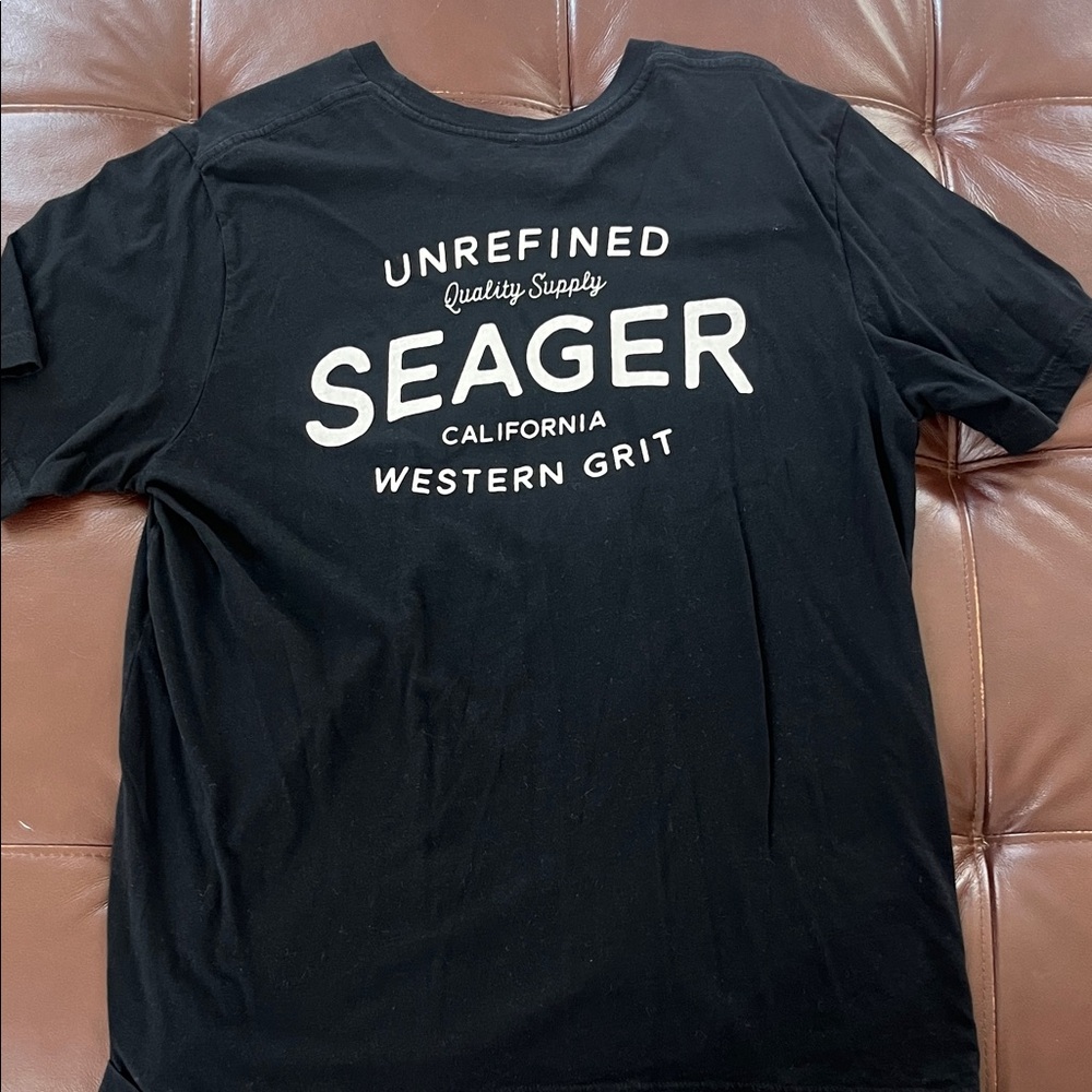 Seager Black Graphic Tee